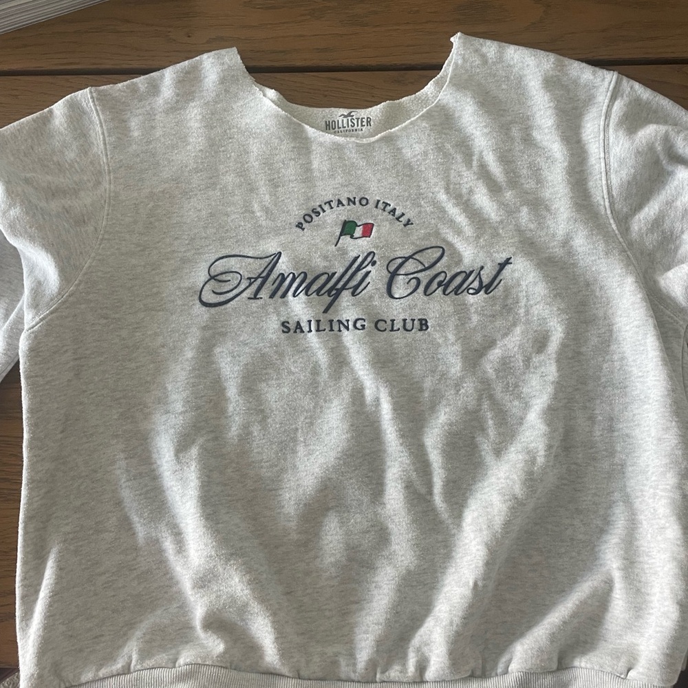 Hollister Kids Light Gray Amalfi Coast Sweatshirt